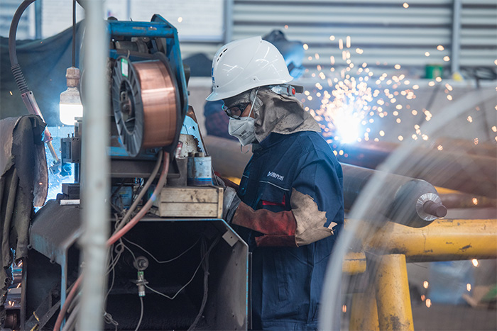 威海网架焊接车间